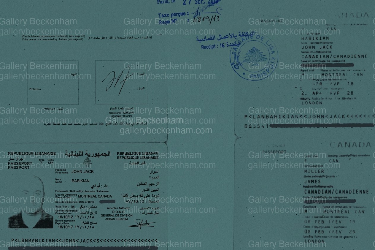 Passport Identity Collage: licensed stock photo by Gallery Beckenham